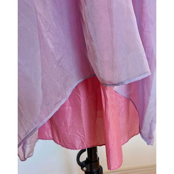 VTG 80s Cachet by Bari Protas Chiffon & Satin Bridesmaid / Prom Dress, Sz. 6/8 - Picture 4 of 13